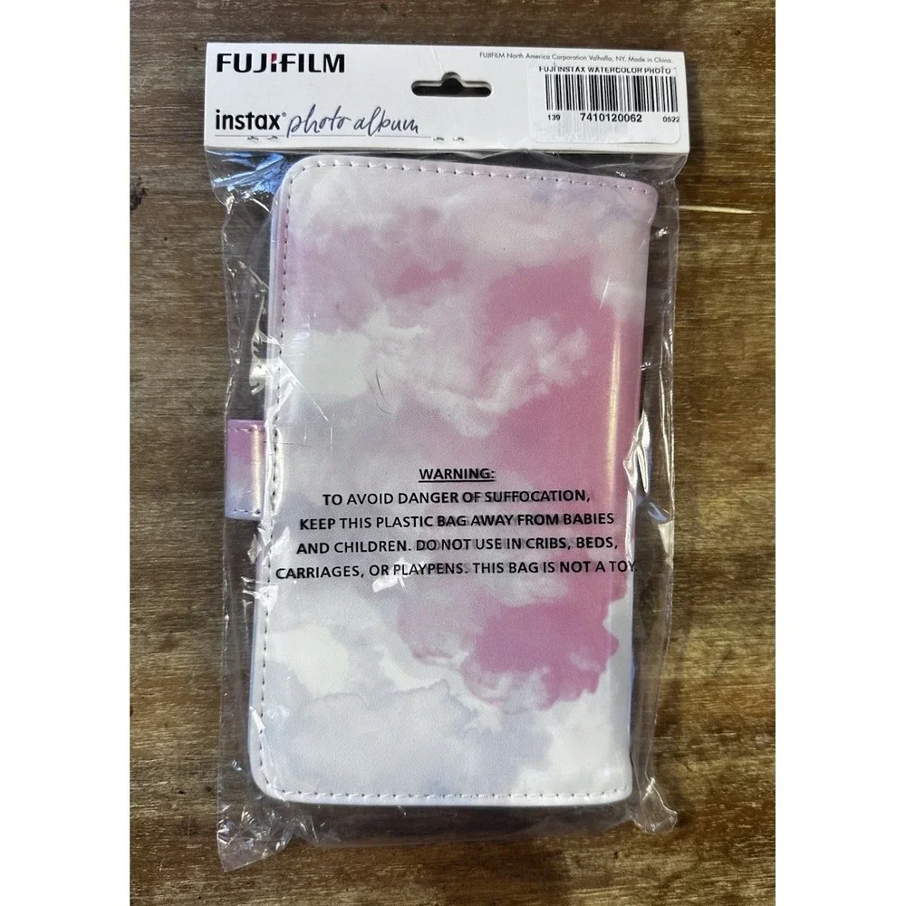 Fujifilm Instax Mini Photo Album Coral Pink Holds up to 108, 2 x 3 Photos NEW
